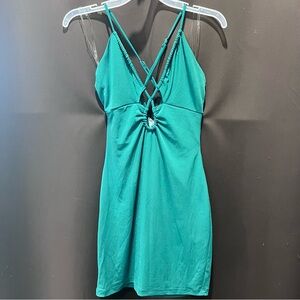 Emerald Sundae Vibrant Green Dress, Size M